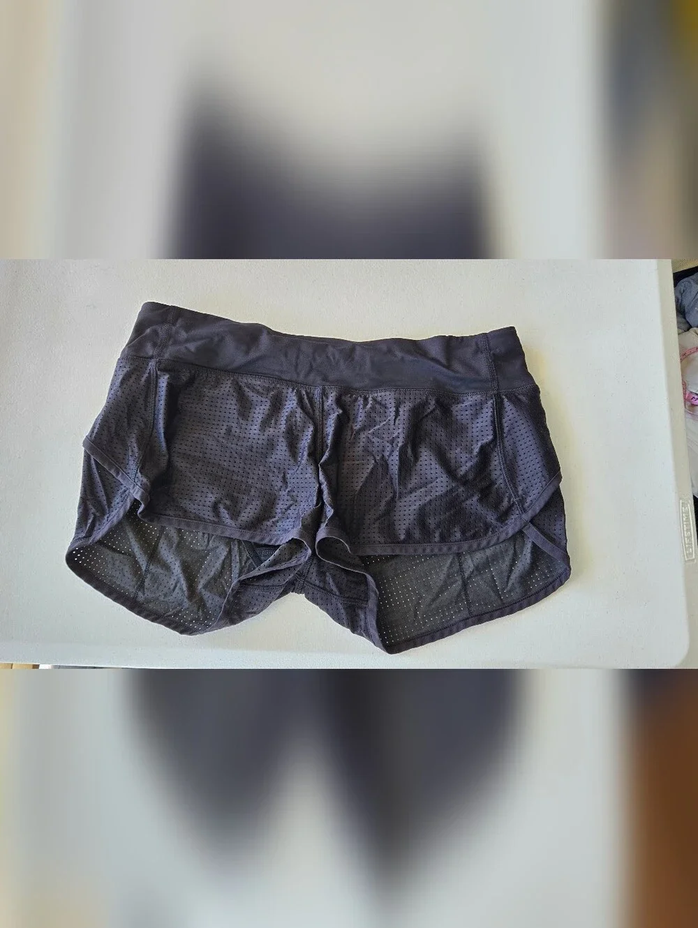 Lululemon Speed Short Lined Mesh Black Sz 8